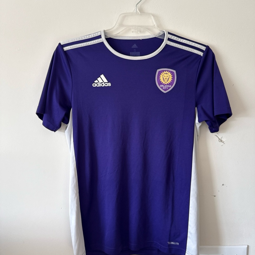 Adidas Men's Purple and White Jersey - Picture 1 of 3